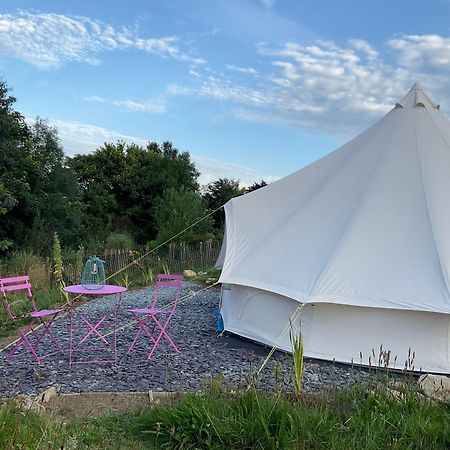 Glamping Meadow Bell Tent Stithians Exterior foto