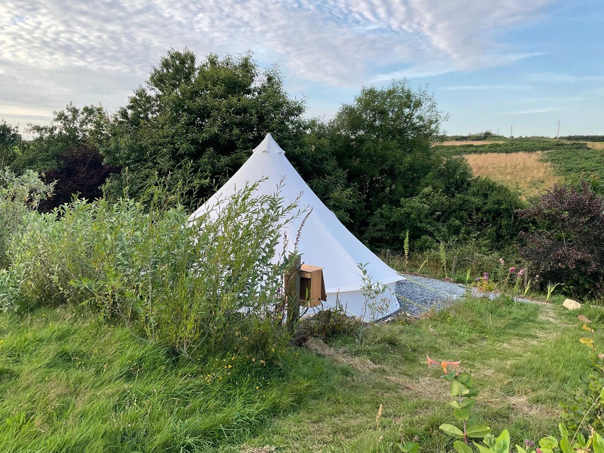 Glamping Meadow Bell Tent Stithians Exterior foto