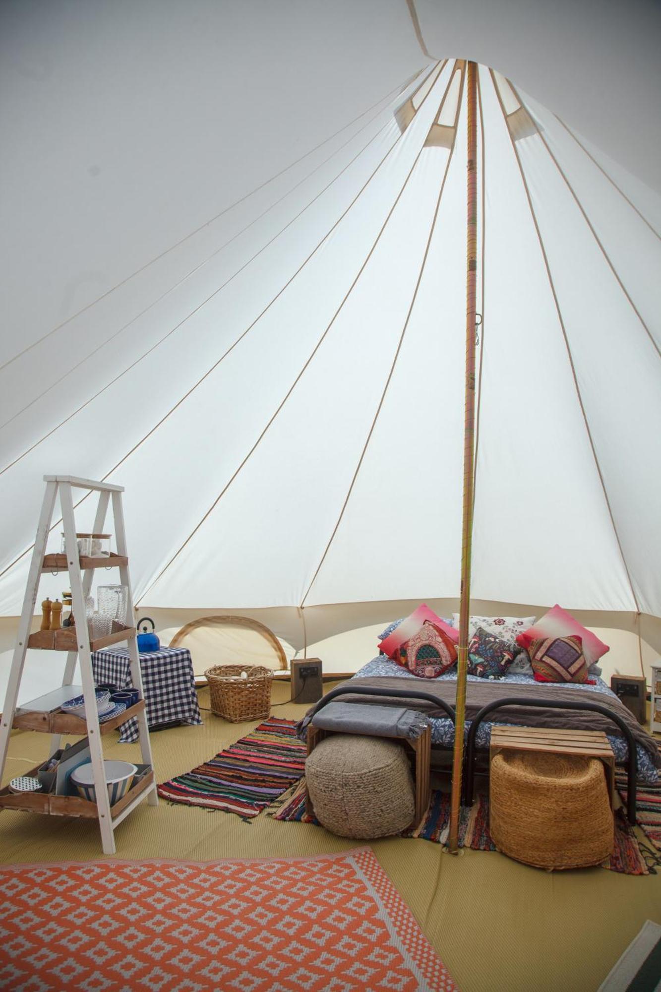 Glamping Meadow Bell Tent Stithians Exterior foto