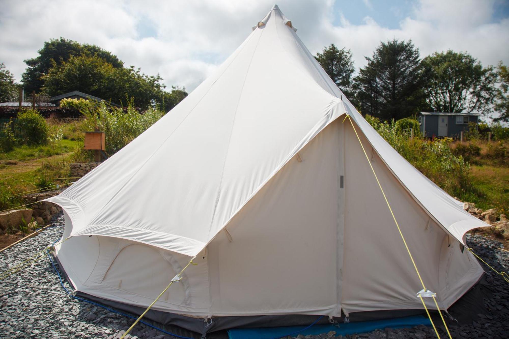Glamping Meadow Bell Tent Stithians Exterior foto